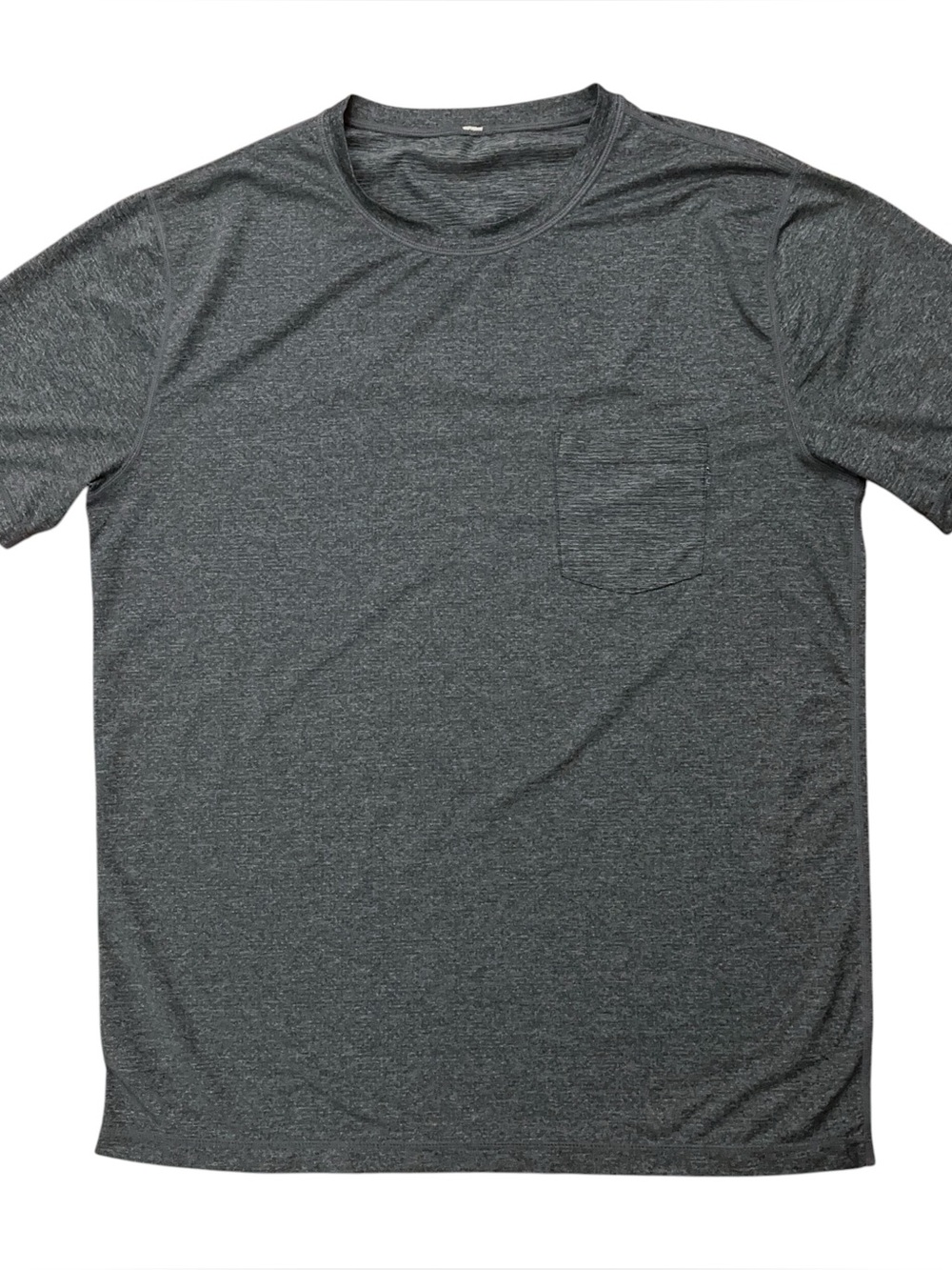 Vuori Tradewind Performance Tee Mens L Short Sleeve T-Shirt Pocket Stretch Gray